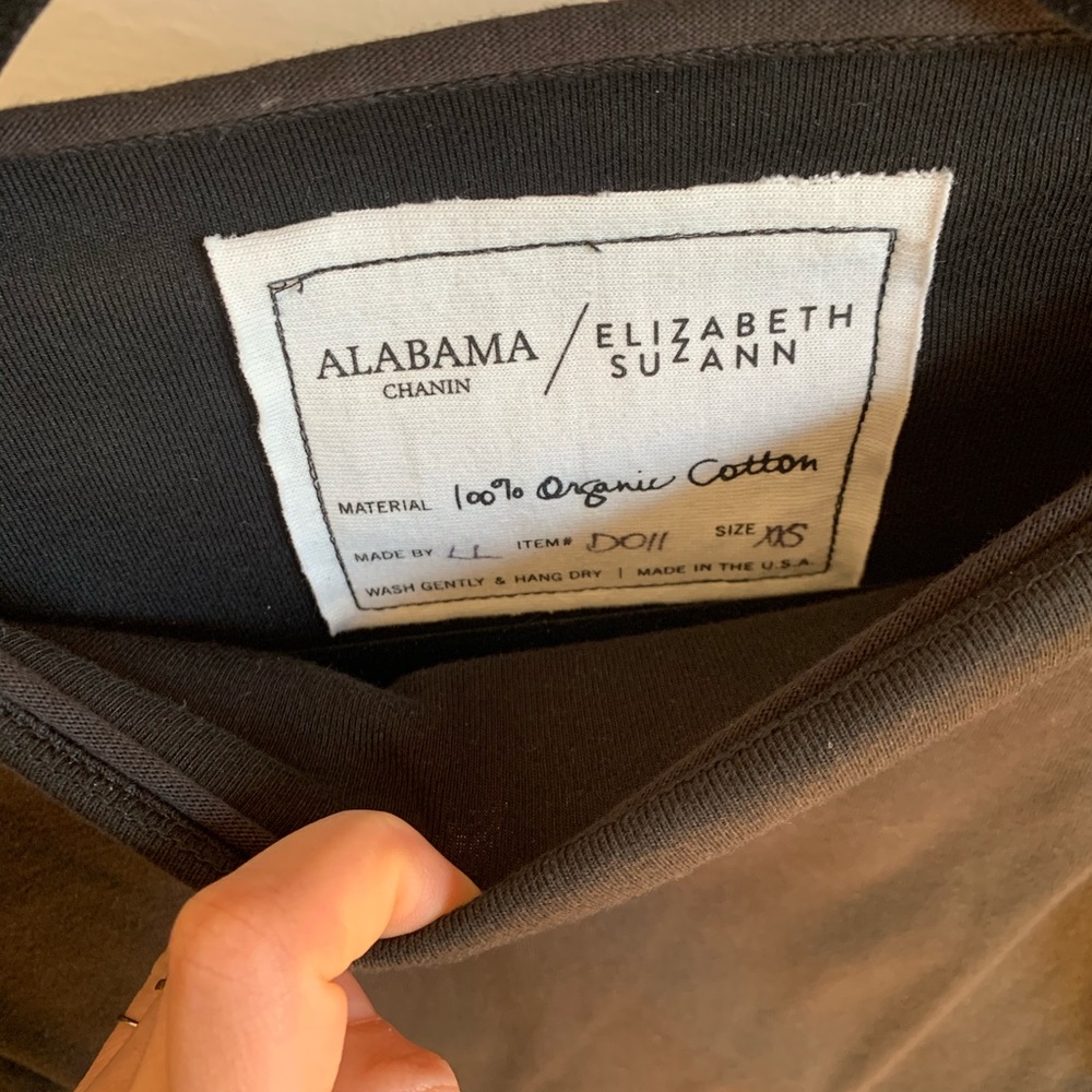 Elizabeth Suzann + Alabama Chanin black shirt
